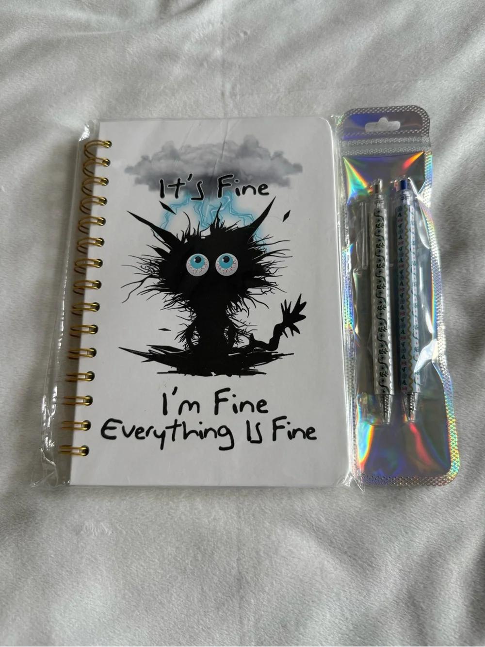 Explosive Cat Notebook and Pen Set- NWT